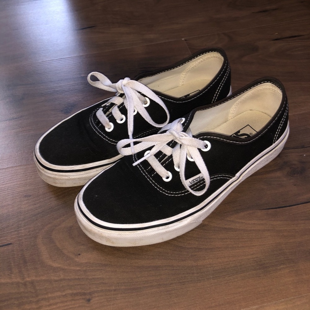 Classic black and white vans
